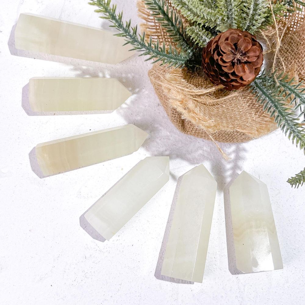 White Marble Crystal Tower wholesale crystal tower product photo 2