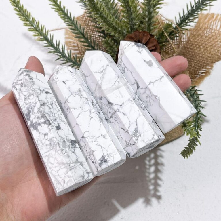 White Turquoise Crystal Tower wholesale crystal tower product photo 1