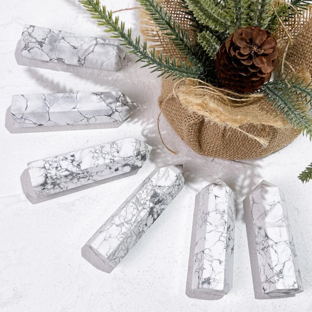 White Turquoise Crystal Tower wholesale crystal tower product photo 2