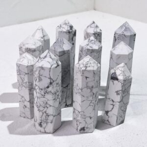 White Turquoise Crystal Tower wholesale crystal tower product photo 3