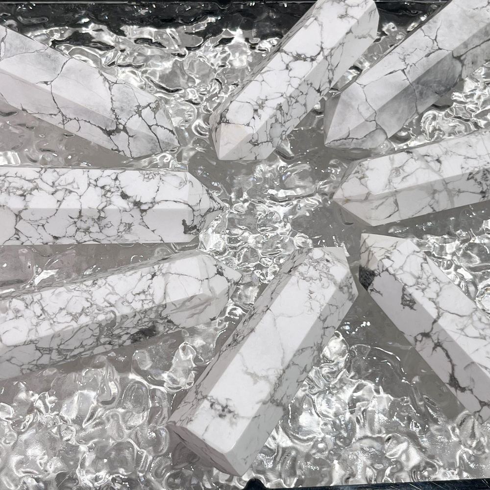 White Turquoise Crystal Tower wholesale crystal tower product photo 4