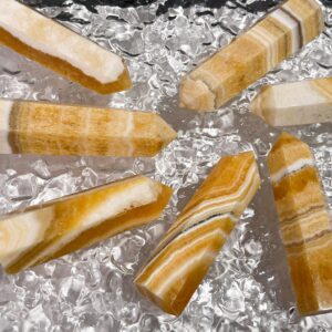 Yellow Calcite Crystal Tower wholesale crystal tower product photo 3