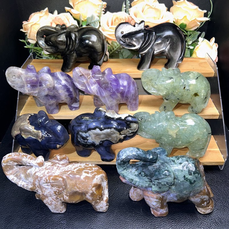 Elephant Crystal Carving wholesale product photo 1