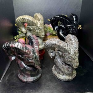 Goat Head Crystal Carving wholesale product photo 2