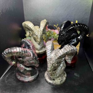 Goat Head Crystal Carving wholesale product photo 3