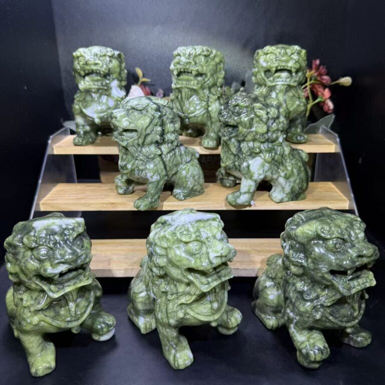 Jade Lion Crystal Carving