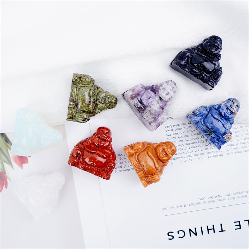 Laughing Buddha Crystal Carving wholesale product photo 2