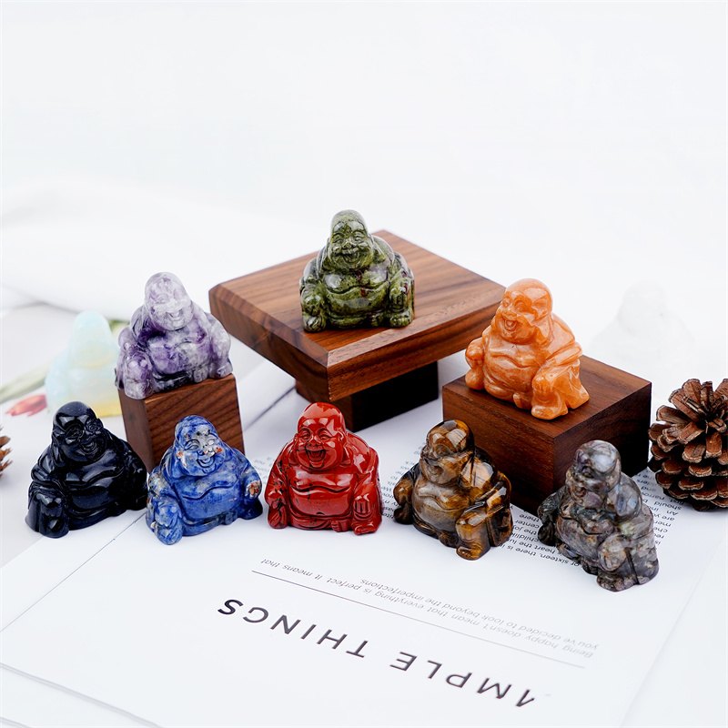 Laughing Buddha Crystal Carving wholesale product photo 3
