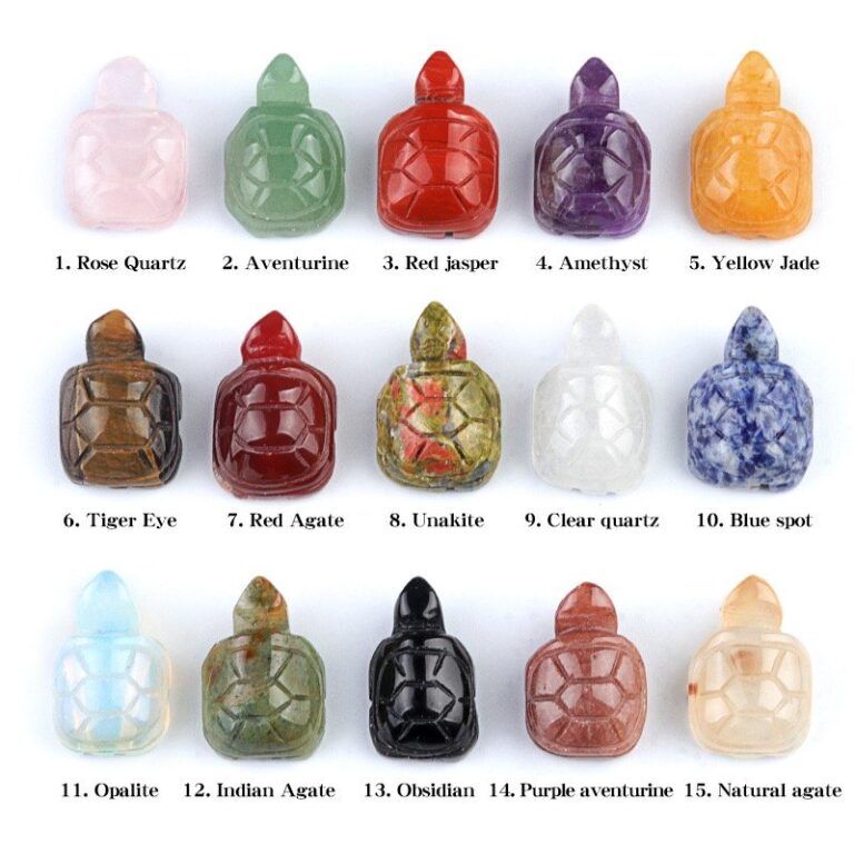 Mini Turtle Crystal Carving