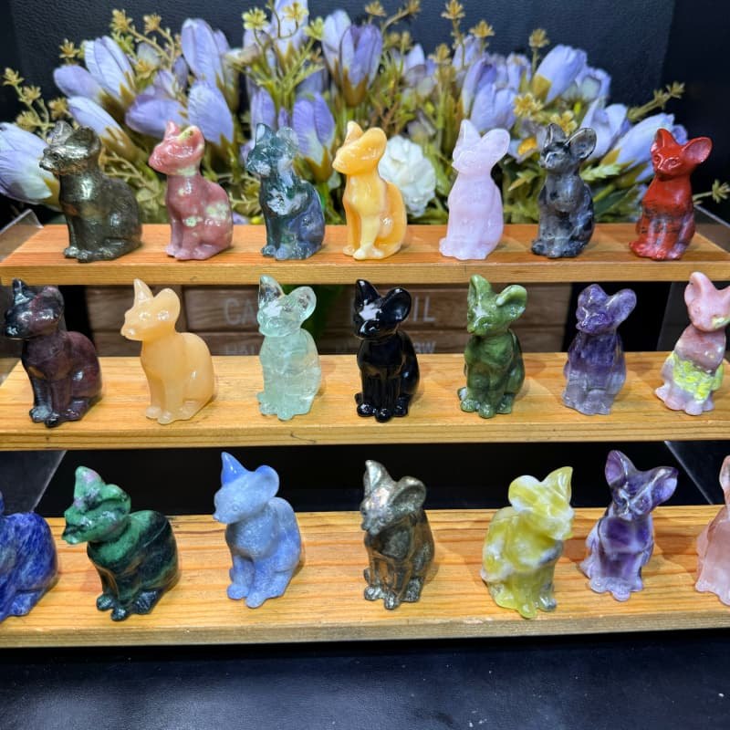 Mixed Sphynx Cat Crystal Carvings wholesale product photo 1