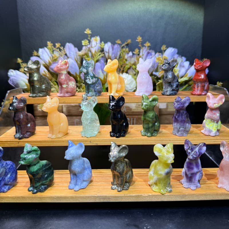 Mixed Sphynx Cat Crystal Carvings wholesale product photo 4