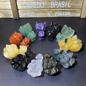 Nine Tailed Fox Crystal Carving wholesale product photo 1
