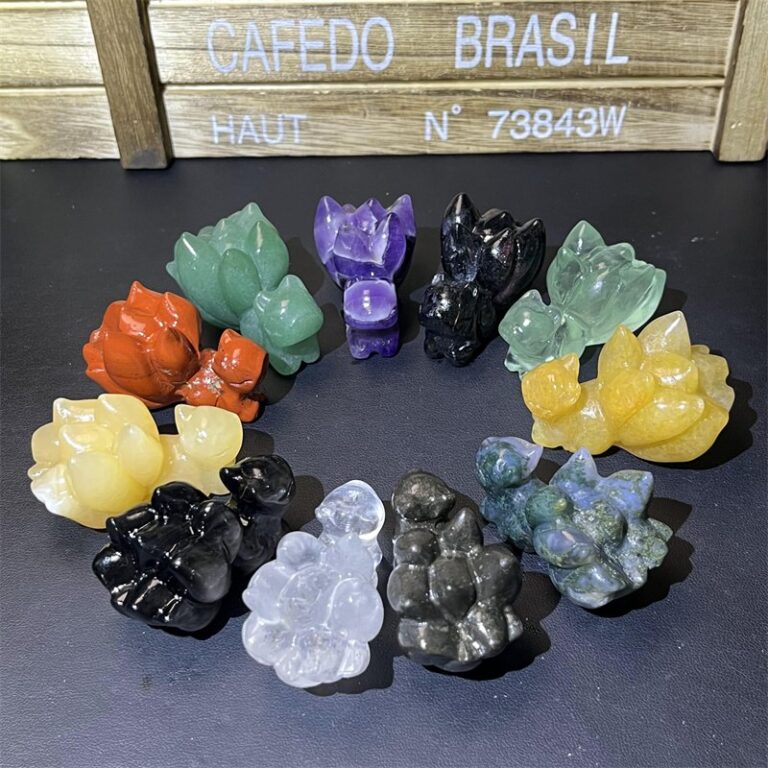 Nine Tailed Fox Crystal Carving wholesale product photo 1