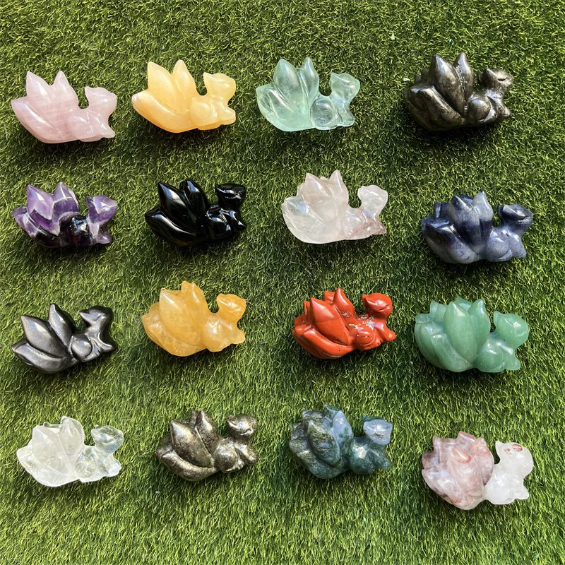 Nine Tailed Fox Crystal Carving wholesale product photo 2