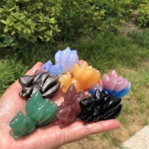 Nine Tailed Fox Crystal Carving wholesale product photo 3