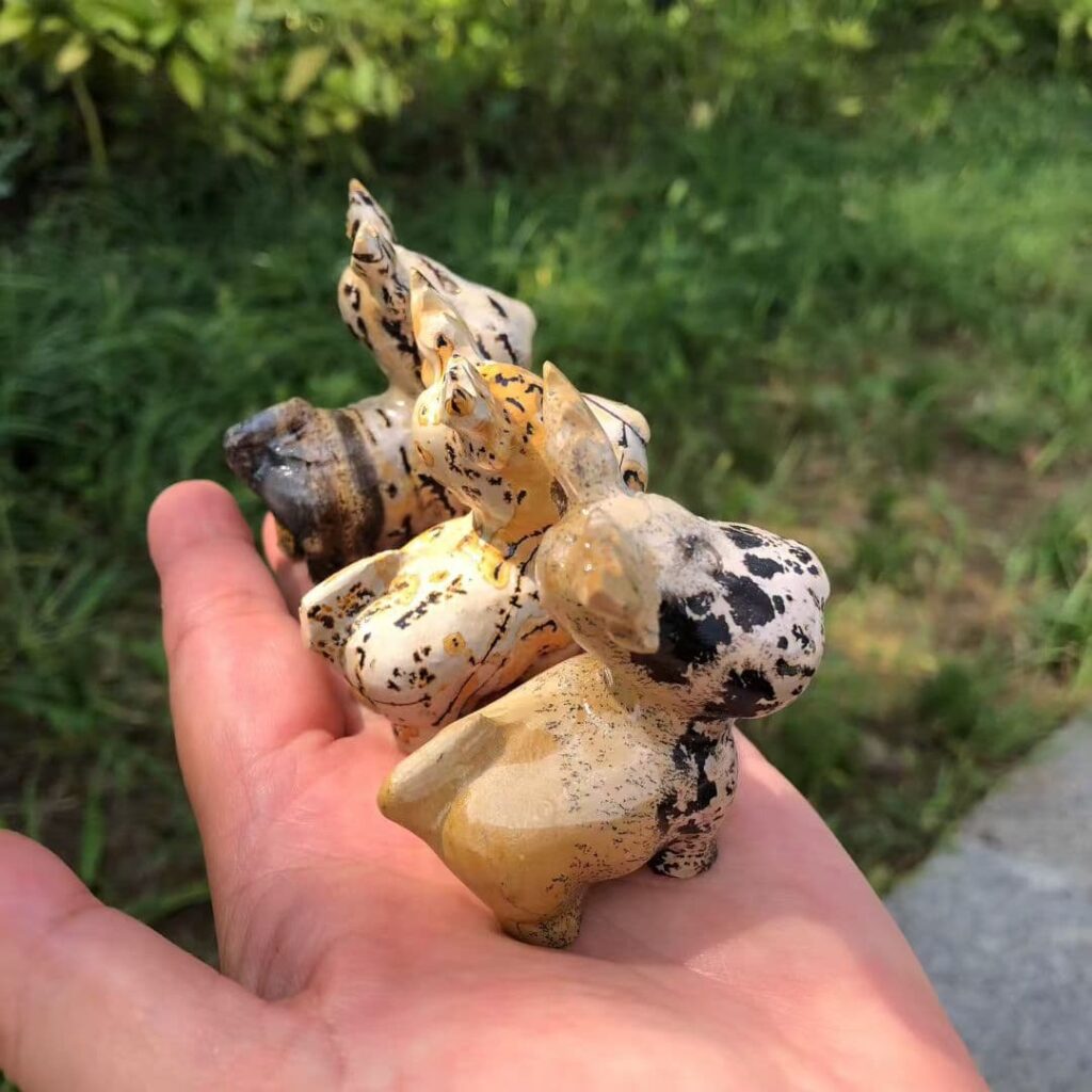 Picture Jasper Deer Crystal Carving wholesale product photo 4