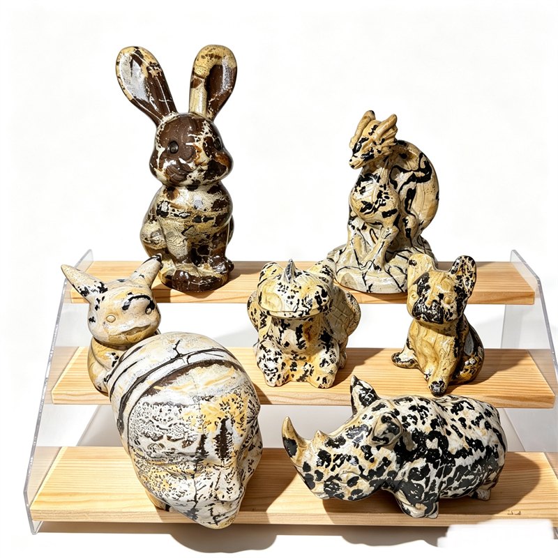 Picture Jasper Mini Animal Crystal Carvings wholesale product photo 1