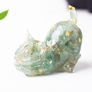Playful Cat Crystal Carving wholesale product photo 1