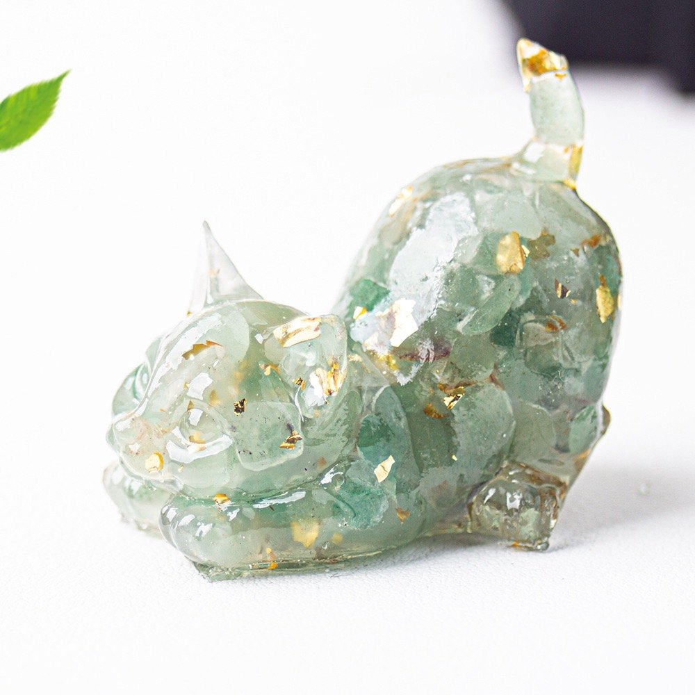 Playful Cat Crystal Carving wholesale product photo 1