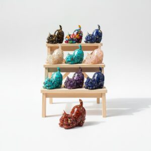 Playful Cat Crystal Carving wholesale product photo 2