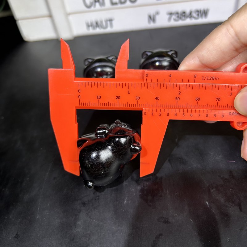 Silver Sheen Obsidian Sitting Seal Crystal Carving wholesale product photo 2