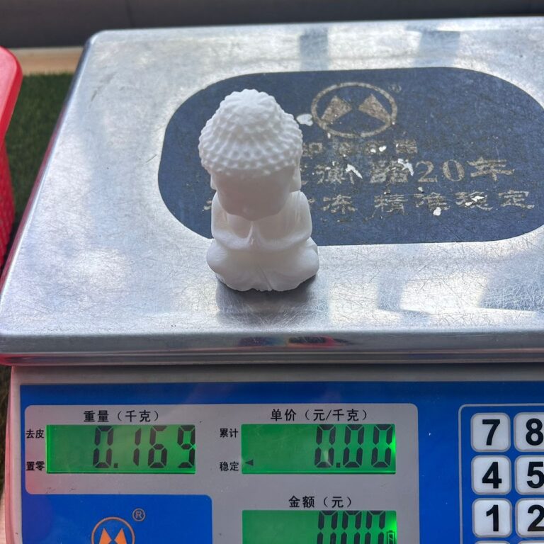 White Marble Baby Buddha Crystal Carving wholesale product photo 1