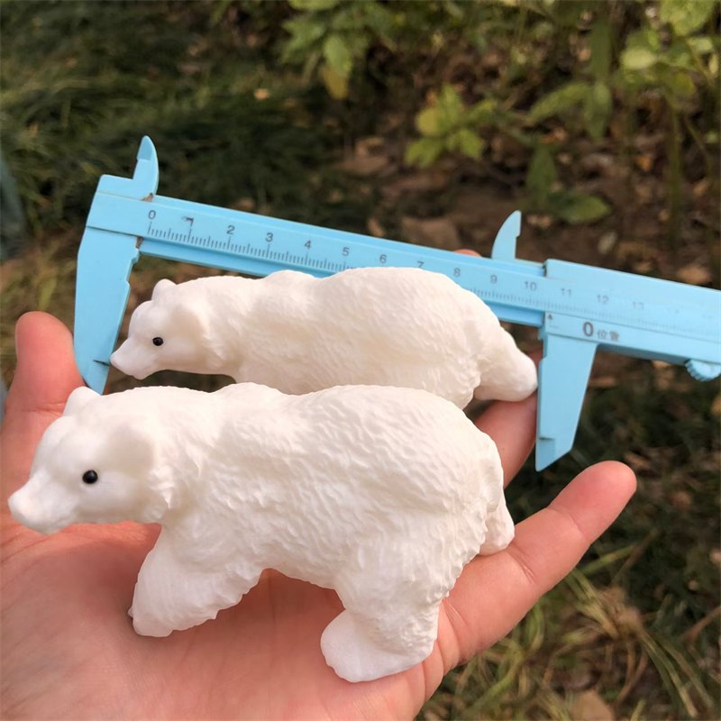 White Marble Bear Crystal Carving wholesale product photo 2
