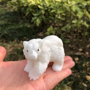 White Marble Bear Crystal Carving wholesale product photo 4