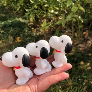White Marble Cartoon Dog Crystal Carving wholesale product photo 4