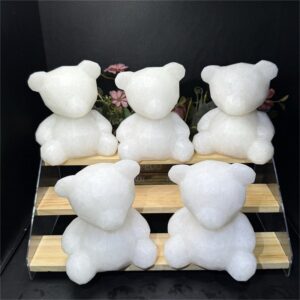 White Marble Faceless Bear Crystal Carving wholesale product photo 2