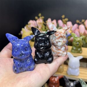 Yellow Cartoon Mouse Crystal Carving wholesale product photo 2
